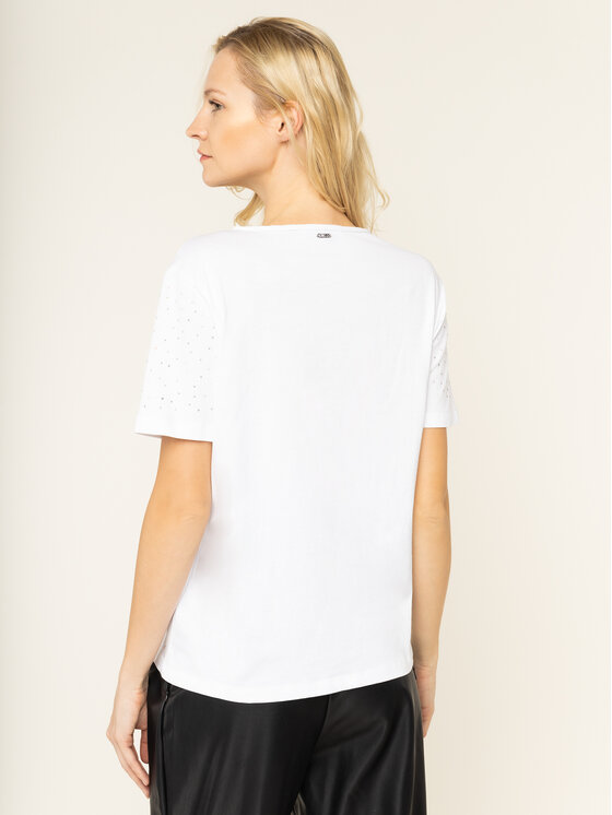 Guess Guess T-Shirt Edwina W01P92 K7DN0 Λευκό Slim Fit