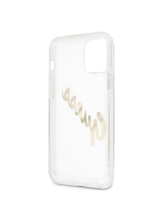 Guess Guess Etui na telefon iPhone 12 Pro Max Przezroczysty