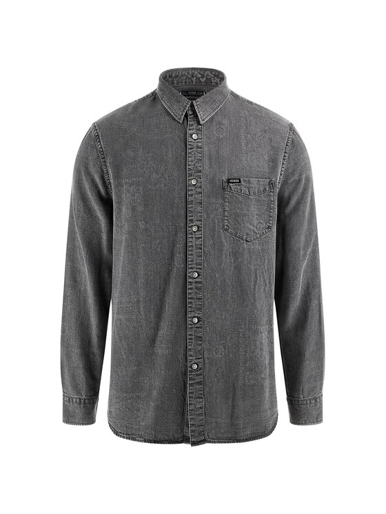 Guess Guess Košile 179497 Šedá Classic Fit