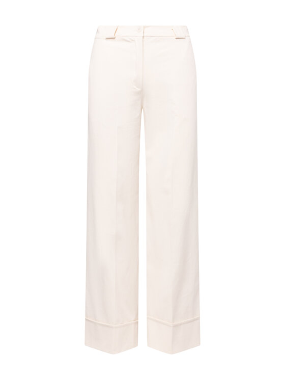 QUIOSQUE QUIOSQUE Kalhoty z materiálu QUIOSQUE 3UI005102 Béžová Regular Fit