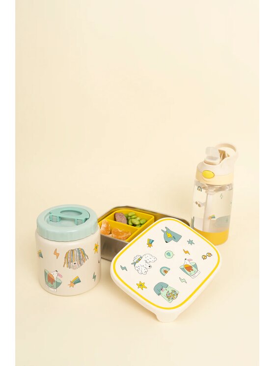 Cotton Cloud Cotton Cloud Lunchbox stalowa śniadaniówka Beżowy