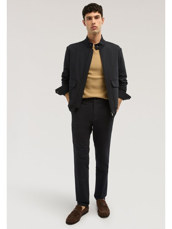 Trussardi Trussardi Płaszcz zimowy R017M000035N034 Niebieski Regular Fit