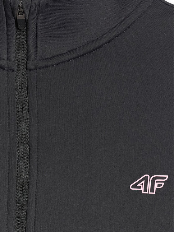 4F 4F Bluza JOY MOTION Czarny Regular Fit