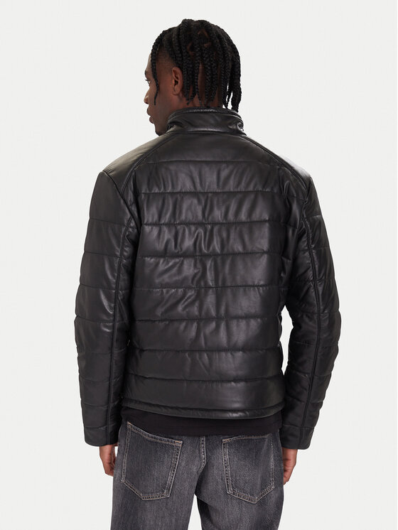 JOOP! JOOP! Шкіряна куртка 262001980000867 Чорний Regular Fit