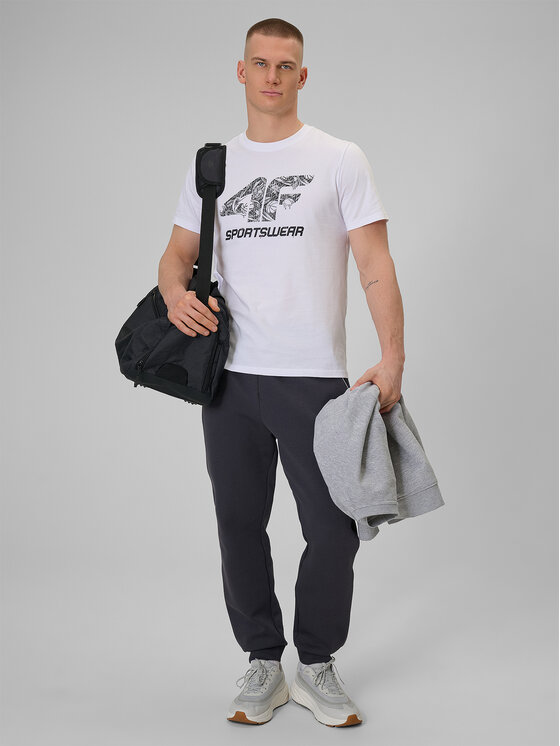 4F 4F T-Shirt WINTER CODE Biały Regular Fit
