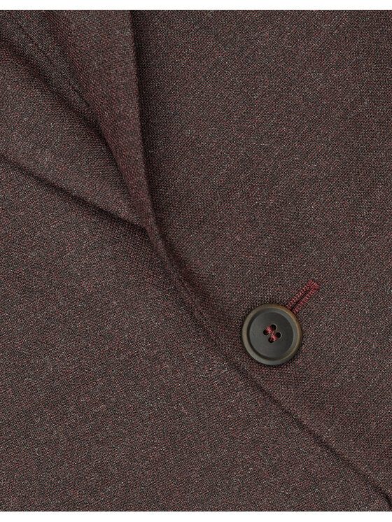 Borgio Borgio Marynarka foresta Bordowy Super Slim Fit