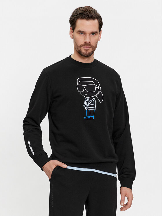 KARL LAGERFELD KARL LAGERFELD Mikina 705404 541900 Černá Regular Fit