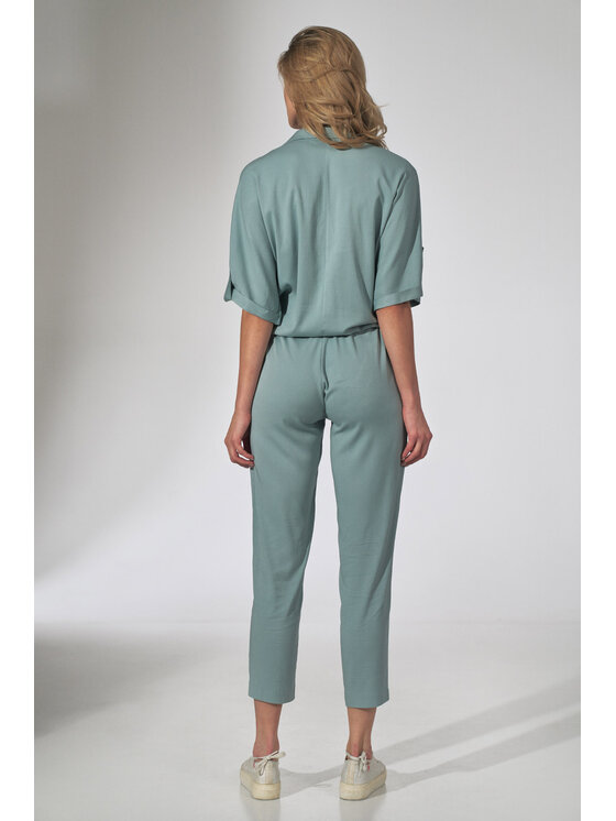FIGL FIGLFIGL Pantaloni da donna M743 Verde Regular Fit