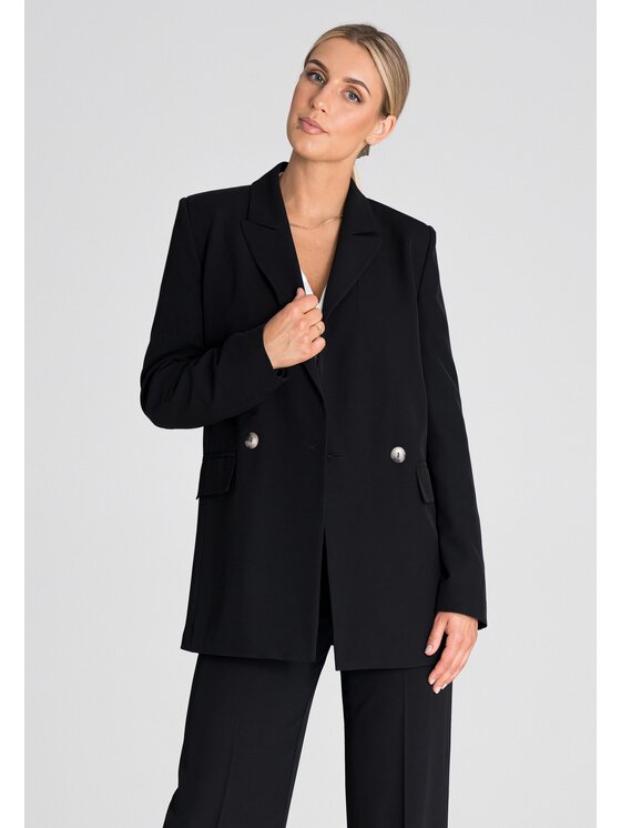 FIGL FIGLFIGL Giacca da abito M948 Nero Regular Fit