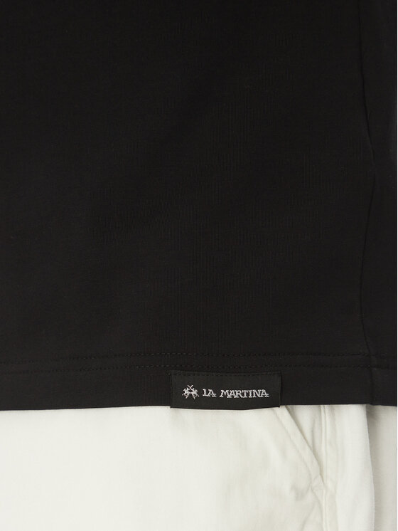 La Martina La Martina T-shirt Andy MAR311 JS324 Nero Regular Fit