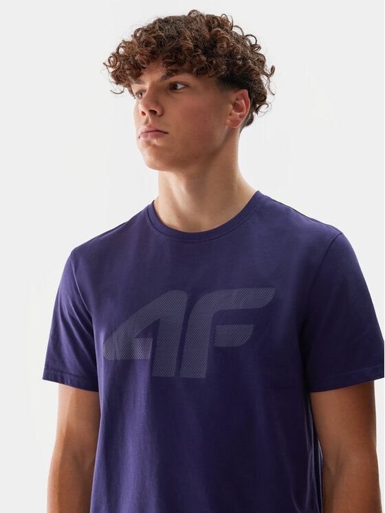 4F 4F T-Shirt 4FWSS24TTSHM1155 Granatowy Regular Fit