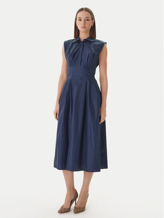 Guess Guess Kasdieninė suknelė W6GKA0 W2353 Tamsiai mėlyna Regular Fit