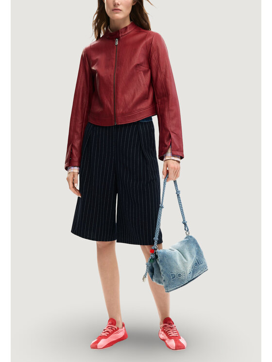 Desigual Desigual Nahkjope CHAQ_ARIEL Bordoopunane Casual Fit