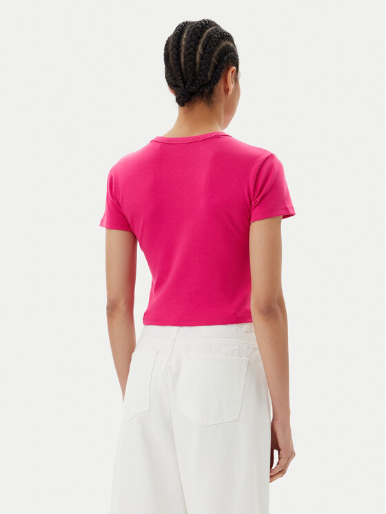 HUGO HUGO Tričko Delanor 50512000 Ružová Slim Fit