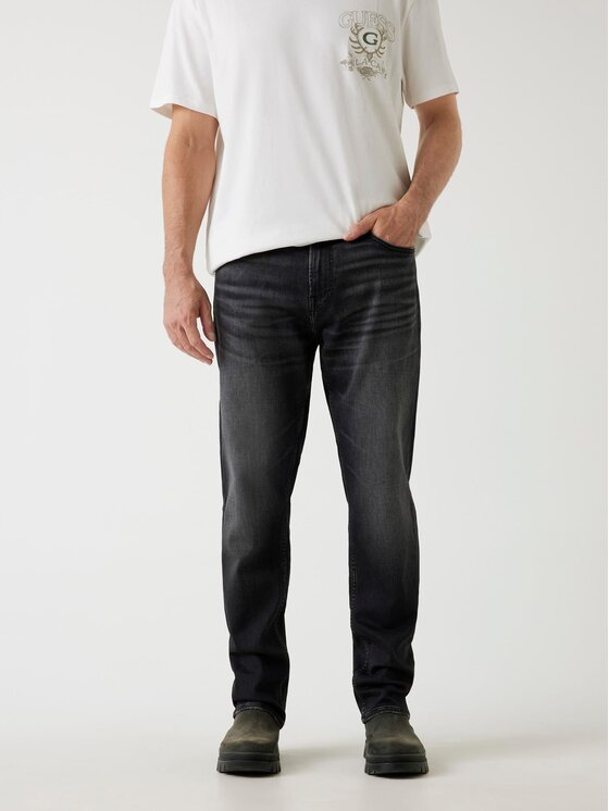 Guess Guess Jeansy 178853 Czarny Regular Fit