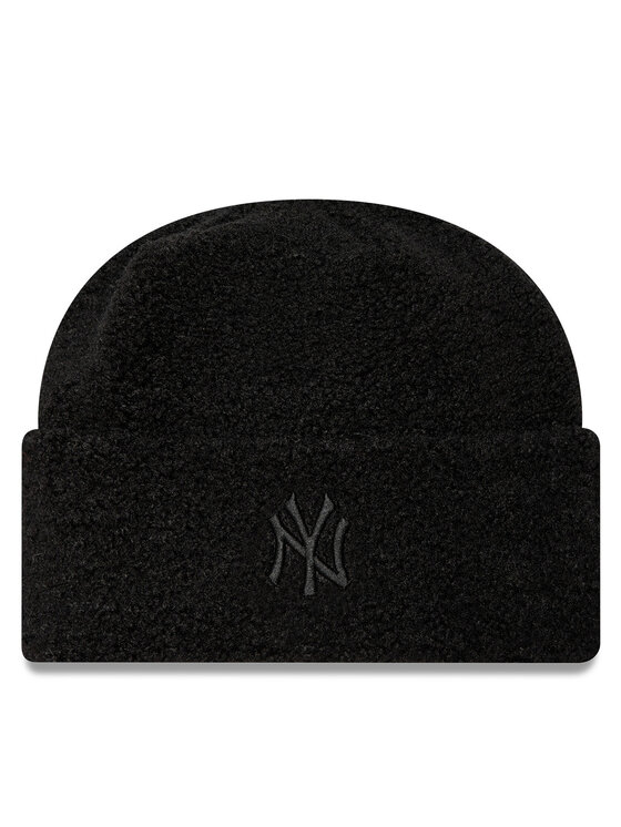 New Era New Era Čepice Borg New York Yankees Cuff Knit Beanie 60580757 Černá