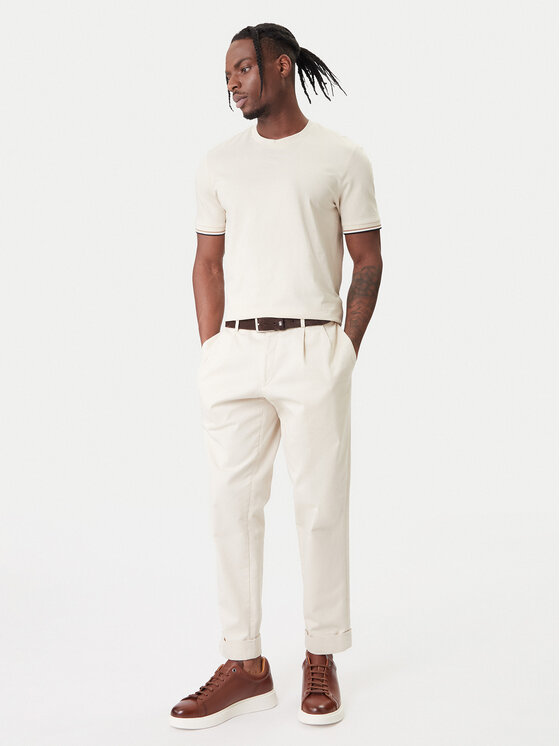 BOSS BOSS Tričko Thompson 04 50501097 Écru Regular Fit