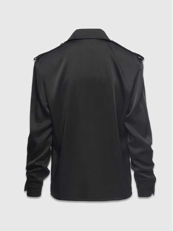 La Mania La Mania Košile RETRO Černá Classic Fit