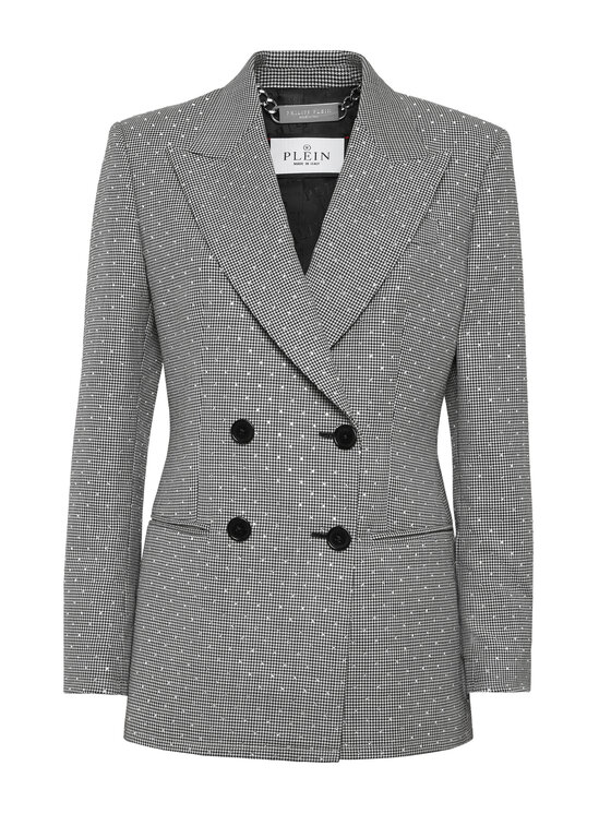 PHILIPP PLEIN PHILIPP PLEIN Marynarka 24591 Czarny Loose Fit