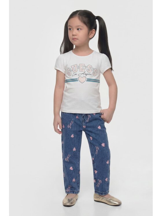 Guess Kids Guess Kids Spodnie materiałowe 183611 Niebieski Regular Fit