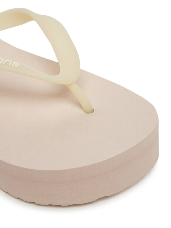 Calvin Klein Jeans Calvin Klein Jeans Japonki Beach Sandal Flatform Tpu YW0YW01830 Beżowy