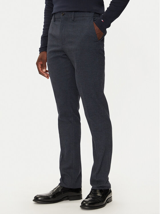 Tommy Hilfiger Chino nohavice Denton MW0MW36700 Tmavomodrá Slim Fit