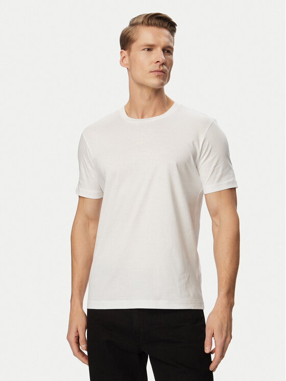 BOSS Tricou TS_PS Spirit70 Car 50561856 Alb Regular Fit