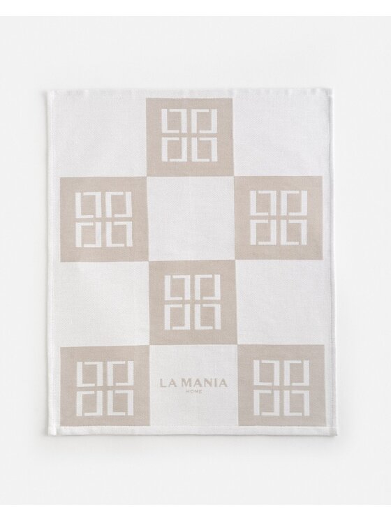 La Mania La Mania Komplet ścierek Cubo 2 szt. Beżowy