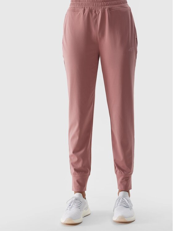 4F 4F Pantaloni da donna 4FWSS24TFTRF454-56S Rosa Regular Fit