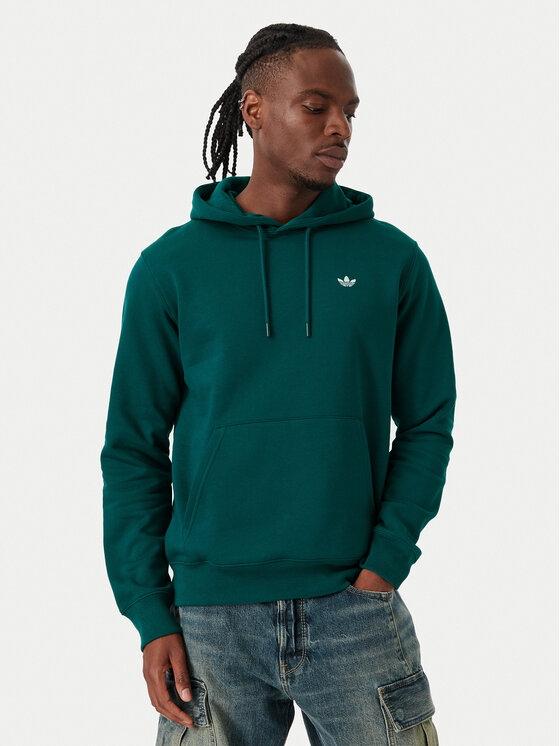 adidas Hanorac Trefoil Essentials KV9317 Verde închis Regular Fit