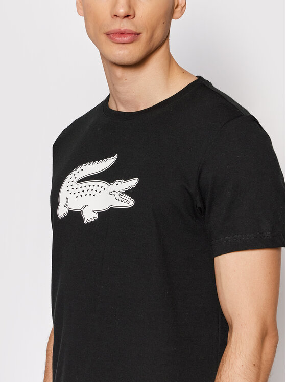 Lacoste Lacoste Футболка TH2042 Чорний Regular Fit