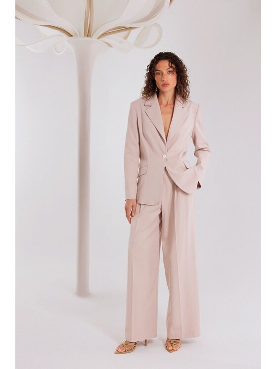 LE POSSÉ LE POSSÉ Sako MZMT Světle růžová Tailored Fit