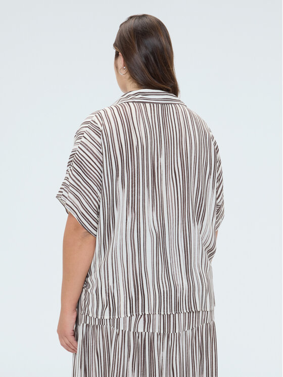 Fiorella Rubino Fiorella Rubino Blusa 2029L000691N0S1 Marrone Boxy Fit