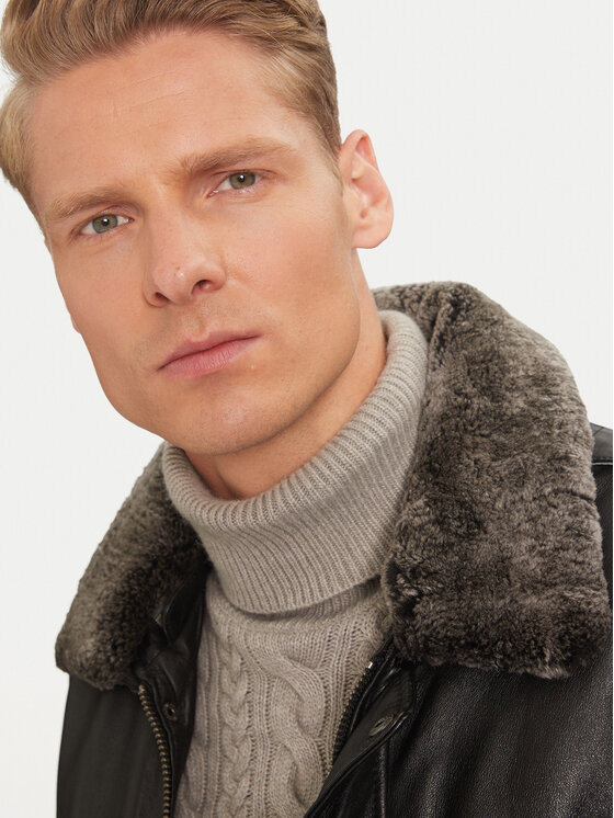 Serge Pariente Serge Pariente Nahkjope New Pilot Must Regular Fit