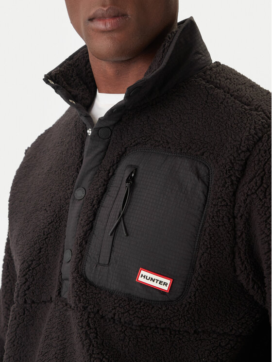 Hunter Hunter Felpa di pile Athol HARM0017252 Nero Regular Fit