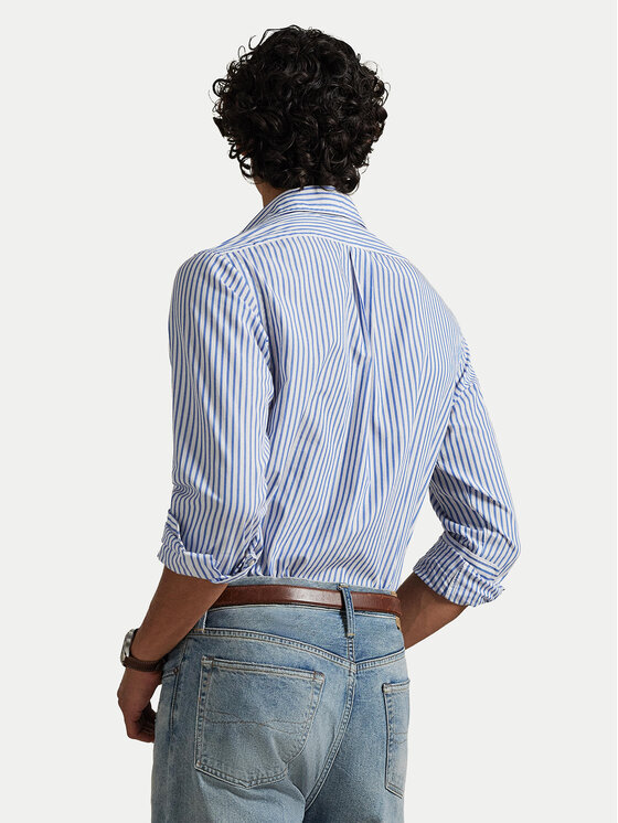 Polo Ralph Lauren Polo Ralph Lauren Marškiniai 710B15595008 Mėlyna Custom Fit