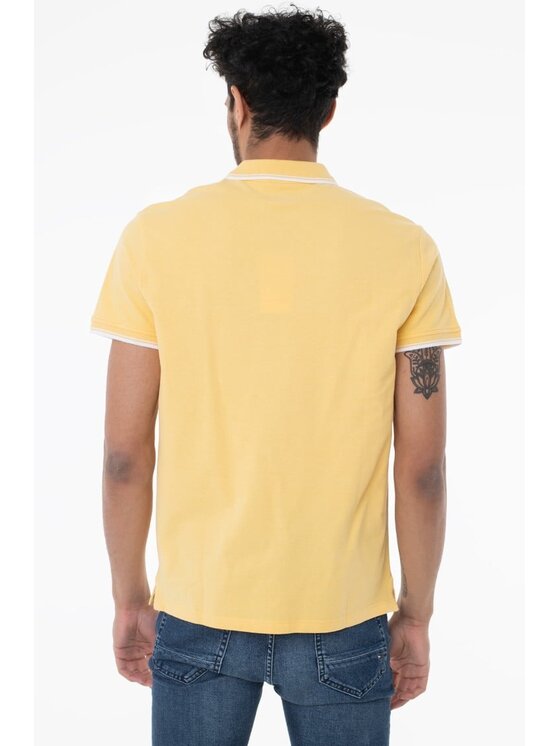 Pepe Jeans Pepe Jeans Polo PM541971 039 Żółty Regular Fit