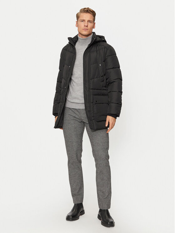 Geox Geox Зимно яке Leitan M4628B T3144 F9000 Черен Regular Fit