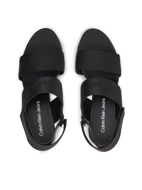 Calvin Klein Jeans Calvin Klein Jeans Sandaalid Wedge Sandal Webbing In Mtl YW0YW01479 Must