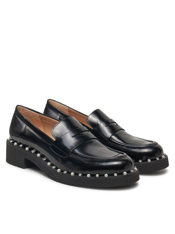 Stuart Weitzman Stuart Weitzman Loafersy Reverie Loafer SK032 Czarny