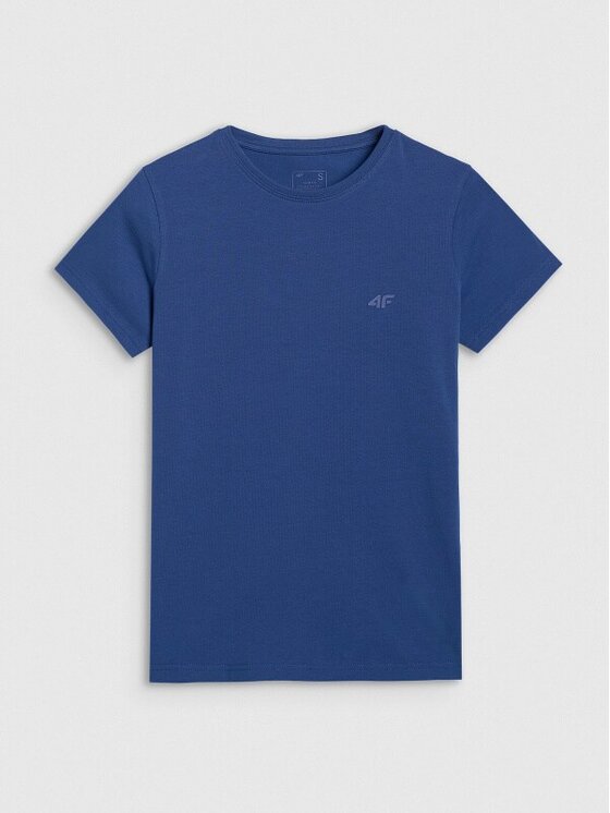 4F 4F T-Shirt 4FWMM00TTSHF2255-031S Niebieski Slim Fit