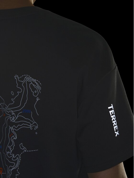 adidas adidas Koszulka techniczna Xploric Climacool Graphic Szary Loose Fit
