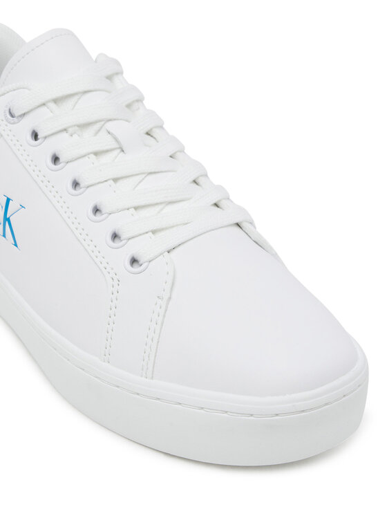 Calvin Klein Jeans Calvin Klein Jeans Sneakersy Classic Cupsole Ru Patch Lth Wn YW0YW01845 Bílá