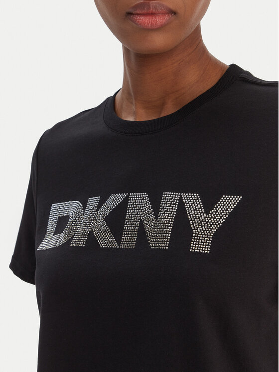 DKNY Sport DKNY Sport T-krekls DP6T1557 Melns Relaxed Fit