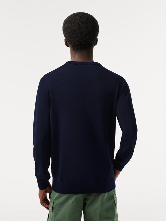 Lacoste Lacoste Sweter AH1985-166 Granatowy Regular Fit