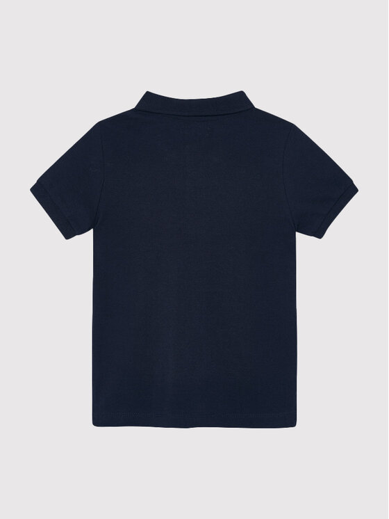 Mayoral Mayoral Тениска с яка и копчета 150 Тъмносин Regular Fit