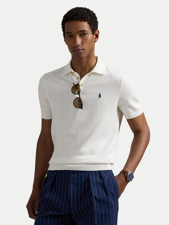 Polo Ralph Lauren Tricou polo 710980682005 Alb Regular Fit