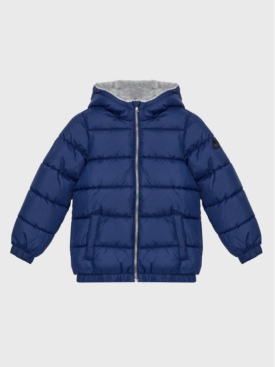 United Colors Of Benetton United Colors Of Benetton Kurtka puchowa 2WU0CN01D Granatowy Regular Fit