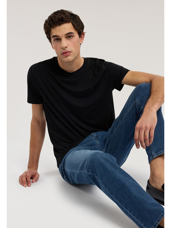 Trussardi Trussardi T-Shirt G0548000118N033 Czarny Regular Fit