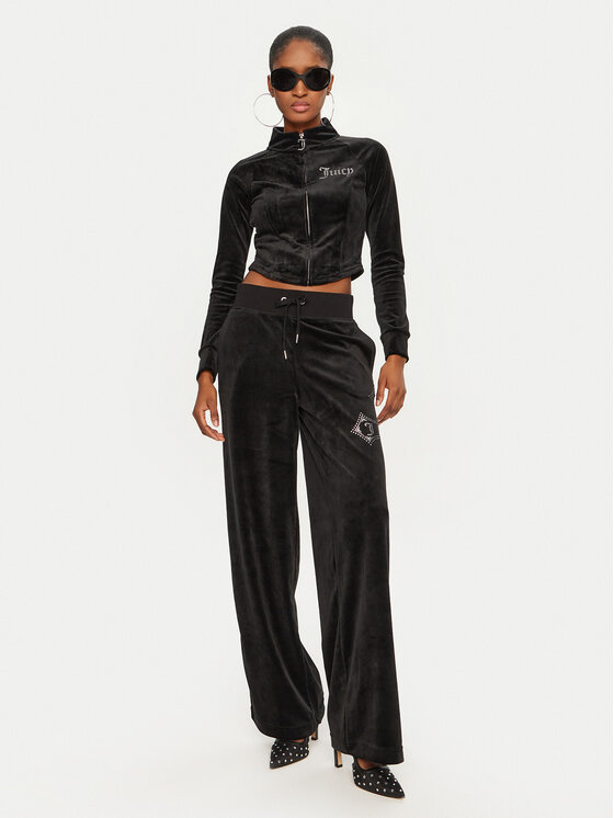 Juicy Couture Juicy Couture Світшот Morgan Cross JCBCT224832 Чорний Regular Fit